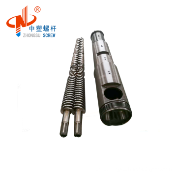 personalized conical twin screw and barrel for window profile from China supplier